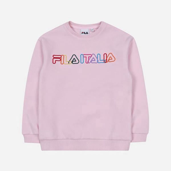 Fila Mikiny Detske Ruzove - Rainbow L/S Vypredaj - Slovakia 14526-AERU